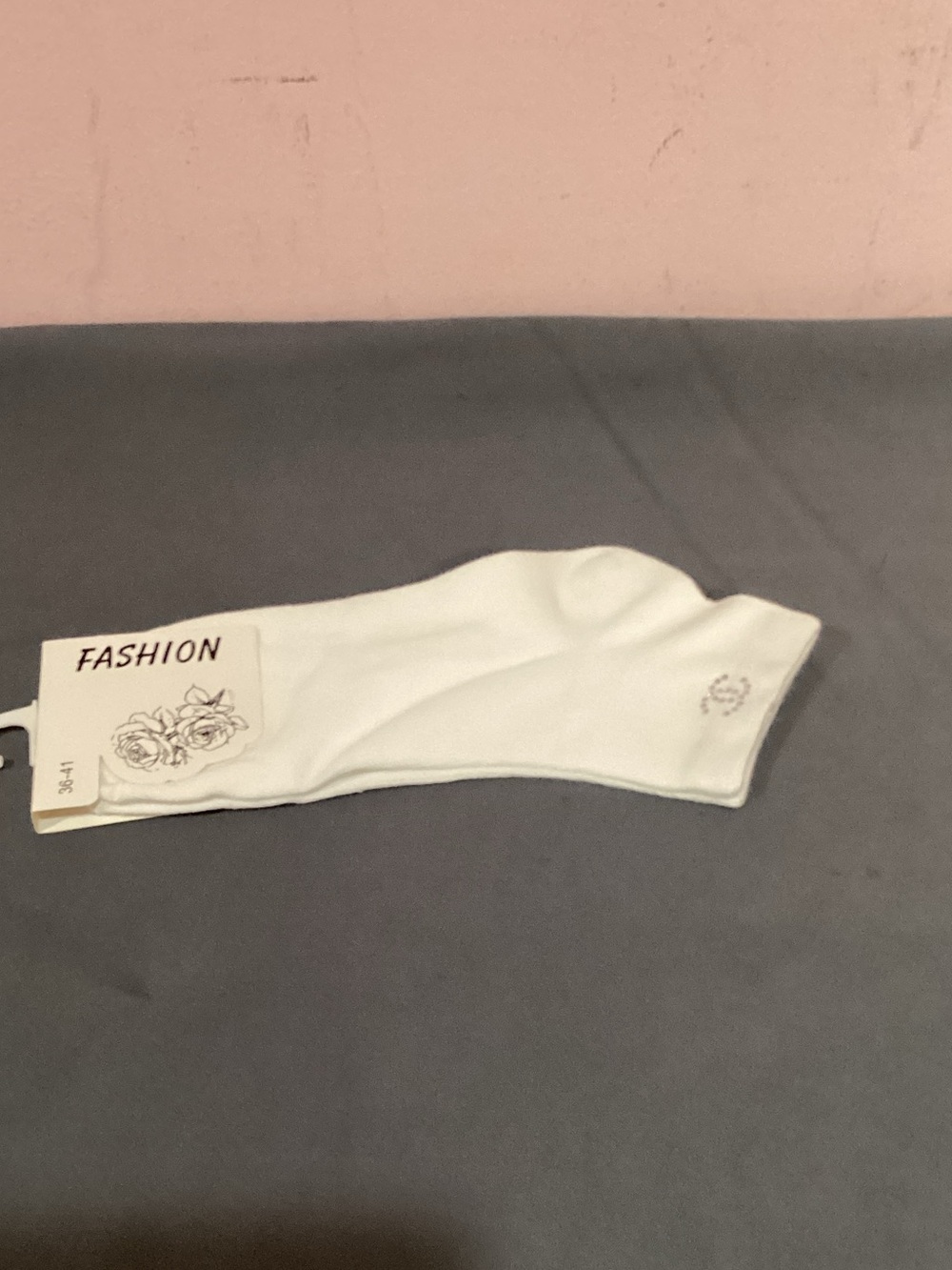 White Women's Ankle Socks